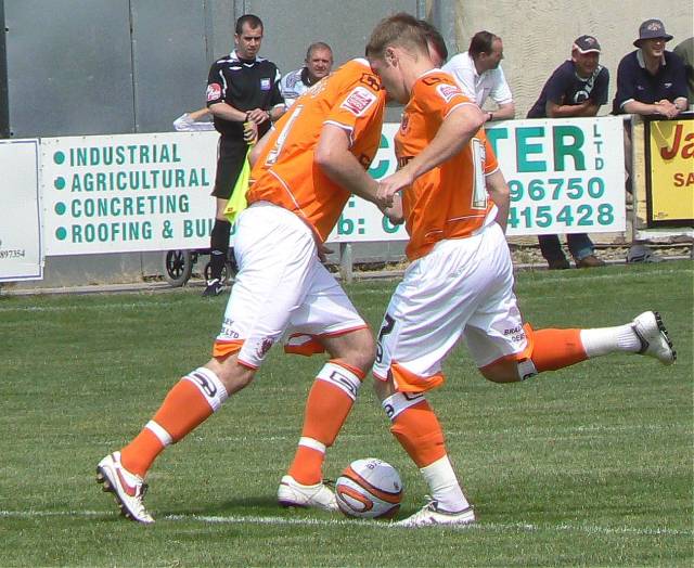 Burscough FC v Blackpool FC - Saturday July 11th 2009.