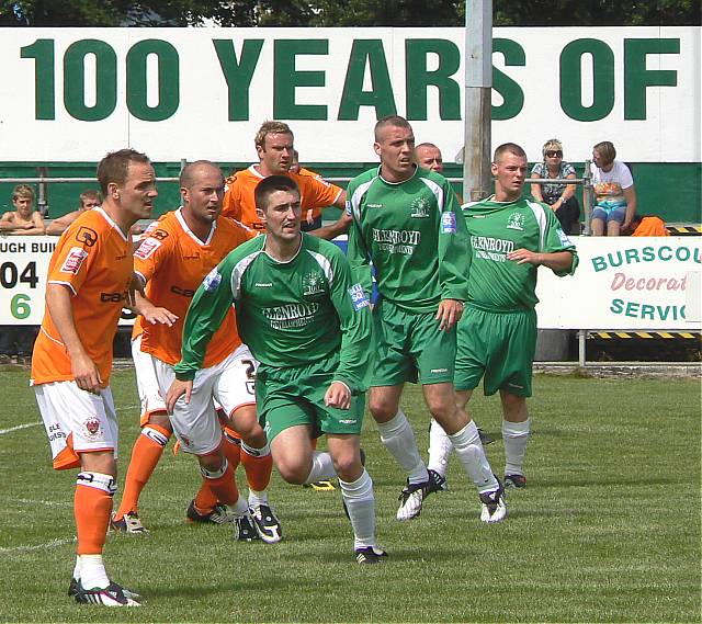 Burscough FC v Blackpool FC - Saturday July 11th 2009.