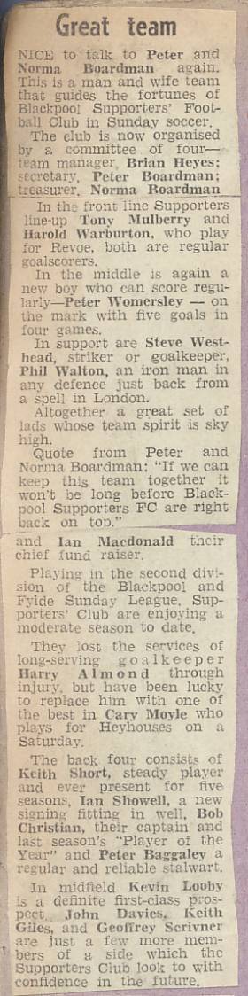 Memory Lane - 1972/73 Season (Part 2) Memory Lane - 1972/73 Season (Part 2)