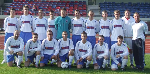 Sundays FC show off their new kit.